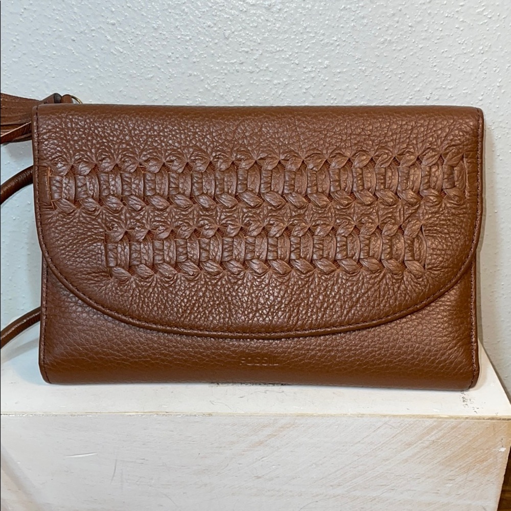 Fossil Brown Crossbody Bag